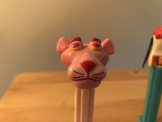 Pez Vintage Set Of 3: Pinky,  Thin Feet/Moveable Ears Droopy,  Golden Baloo 3