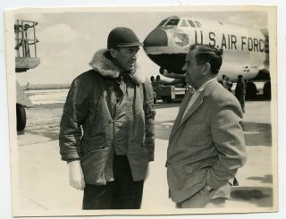 1950s Photo,  James Stewart Visits Westover Air Force Base,  1959,  A12604