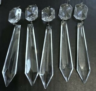 WATERFORD CRYSTAL AVOCA 6 ARM CHANDELIER Button Drop Prisms 5