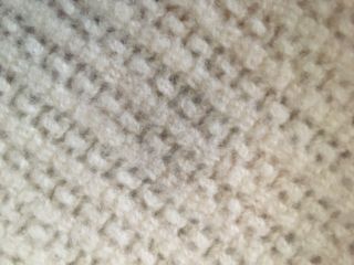 John Atkinson Sons England 100 Pure Wool Blanket 66x80 Cream thick 6