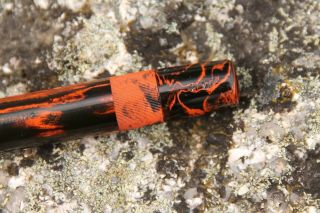 MONTBLANC Nº 4 SAFETY LONG VERSION RED & BLACK MARBLED - YEAR 1920 - 28 10
