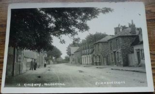 Real Photo Postcard Kingsway Mildenhall Suffolk