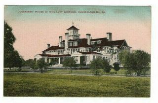 Cumberland Island,  Ga Dungeness,  Home Of Lucy Carnegie 1910 Postcard