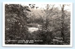 Postcard Ky Beverly Queendale Center Red Bird Mission Camp Red Bird Rppc D21