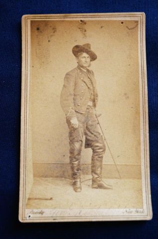 Cdv,  Civil War General Hugh Judson Kilpatrick By Photographer Matthew Brady