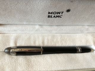 Mont Blanc Starwalker Rollerball Pen W/ 100 Year Soulmakers Diamond Star Pen Cap