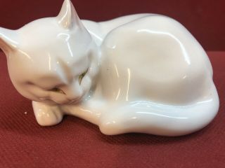 Vintage Rare Fitz & Floyd White Cat Ceramic