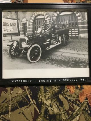 Waterbury Fire Truck Black And White Photos 2