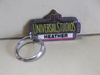 Old/unique Collectible Key Chain 2 " In Metal Universal Studios Heather
