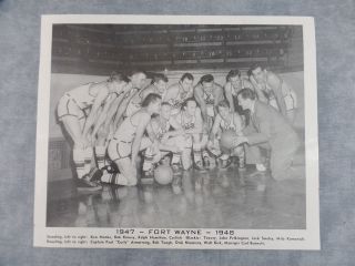 Vintage Basketball Team Photograph 1947/1948 Black & White Sports Photo 9 " X 11 "