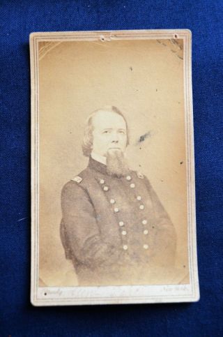Cdv,  Civil War General John Pope By Photographer Matthew Brady