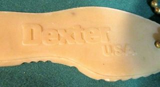 Vintage Dexter Shoes U.  S.  A.  Shoe Sole Plastic Advertising Key Chain - Look