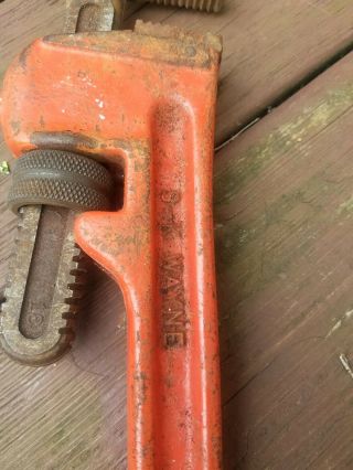 Rare Vintage S - K WAYNE TOOLS Pipewrench in really shape Collectable 2