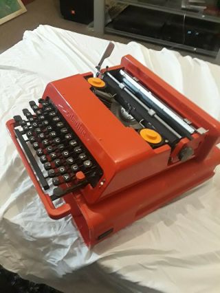 Olivetti Valentine Red Portable Typewriter W/ Case