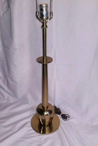Vintage Stiffel 60 ' s Mid Century Modern Brass Tulip Table Lamp 36 