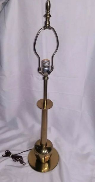 Vintage Stiffel 60 ' s Mid Century Modern Brass Tulip Table Lamp 36 