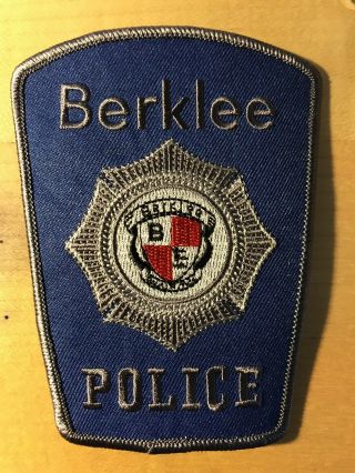 Berklee Police Patch Berklee College Of Music Boston Ma