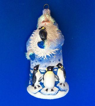 Patricia Breen Arctic Circle Santa Ornament,  Penguins