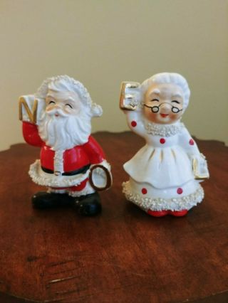 Vintage Christmas Salt And Pepper Shakers