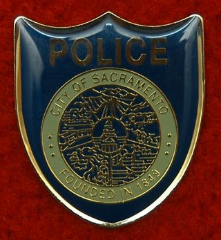 Sacramento California Police Department Mini Patch Pin