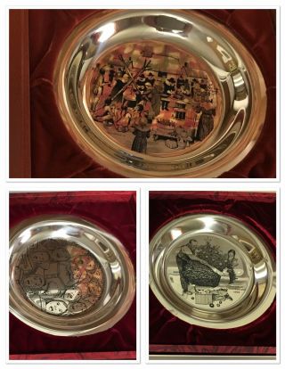 Franklin,  Norman Rockwell Silver Plates