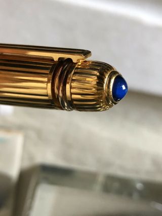Pasha De Cartier 18k Gold Gilt Fountain Pen Limited Edition 1989 - Serial 955
