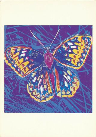 Endangered Species - San Francisco Silverspot 1983 Andy Warhol Vintage Postcard