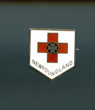 Rare Vintage Red Cross Newfoundland Pin A404