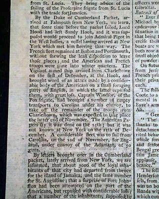 Revolutionary War Ending Events George Washington To Guy Carleton 1783 Newspaper