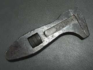 Vintage 6 1/8 " Adjustable Spanner Wrench Old Tool By King Dick