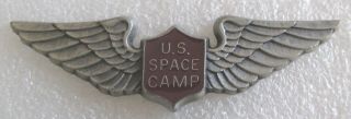 U.  S.  Space Camp Program Souvenir Collector Wings Pin - Huntsville,  Alabama
