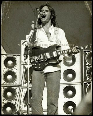 Vintage Concert Photo Bob Weir Grateful Dead Gibson Sg Guitar 1973 Dc