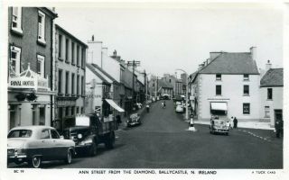 Ballycastle - Ann Street From The Diamond - Old Real Photo Postcard View