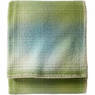 Pendleton Spring Eco - Wise Washable Wool Blanket (king) Size: 108 " X 96” Green