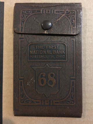 The First National Bank Portsmouth Ohio 68 Vintage Snap Savings Passbook Cover