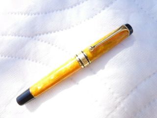 Aurora " Sole " 1996 Limited Edition Fountain Pen 18k M Gold Nib Serial No.  112