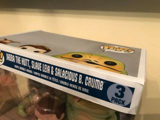 Jabba the Hutt Slave Leia Salacious B.  Crumb 3 - pack Funko POP Star Wars Walmart 2