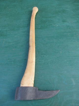 Rare Antique Log Pickaroon Lumber Tool Logging Axe 27 " Long Handle