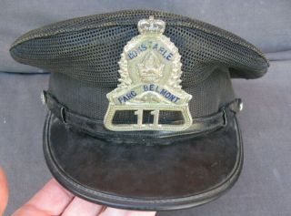 Obsolete Canadian Constable Parc Belmont Cap W/ Badge,  Amusement Park Police,  Nr