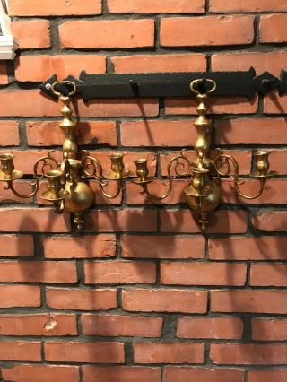Brass Candle Holders / Scones