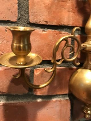 Brass Candle Holders / Scones 8