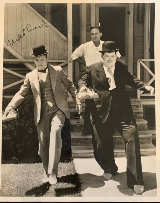 Hal Roach Rare Autograph Hand Signed With Laurel & Hardy