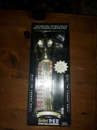 Pez Star Wars Limited Edition C - 3po Giant Pez Dispenser Rare Limited Edition