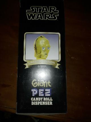 Pez Star Wars Limited Edition C - 3PO Giant PEZ Dispenser Rare limited edition 4
