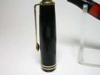Vintage MONTBLANC 244 pistonfiller fountain pen 14ct flexy M nib cork etc 4