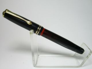 Vintage MONTBLANC 244 pistonfiller fountain pen 14ct flexy M nib cork etc 8