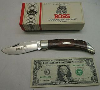 10 Dot Vintage Case Xx P172l Ssp Boss Lockback Knife W/box Hand Made Usa
