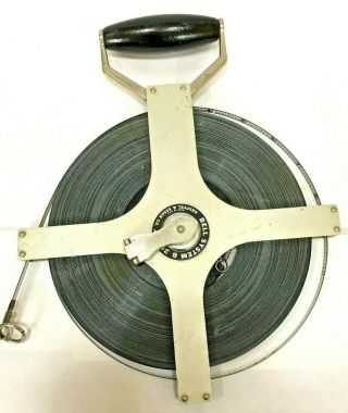 Vintage Bell System B Keuffel & Esser Co.  200 Feet Metal Tape Made In The U.  S.  A.