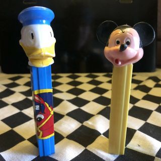 Nf Vintage Pez Donald Duck & Mickey Mouse