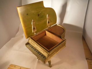 Vintage Bakalite & Iron Grand Piano Cigarette Holder 1940 ' s Music Box 3